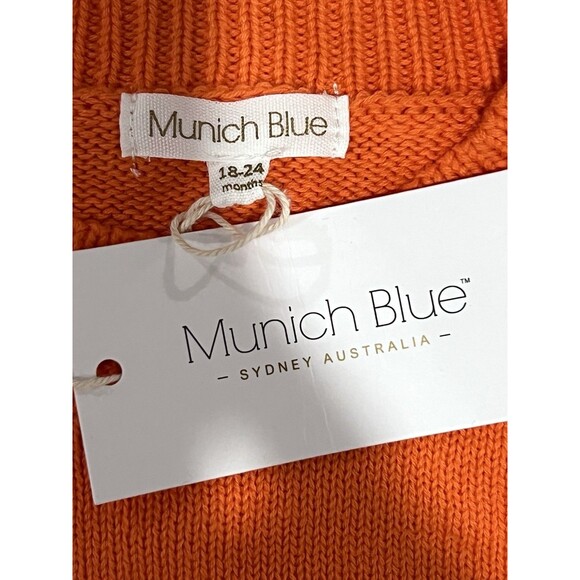 Munich Blue Baby Girl Infant Toddler Child Lot Of 3 Sweater Dresses 18-24 Months - Picture 15 of 16